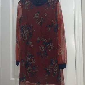 Floral Mesh Dress